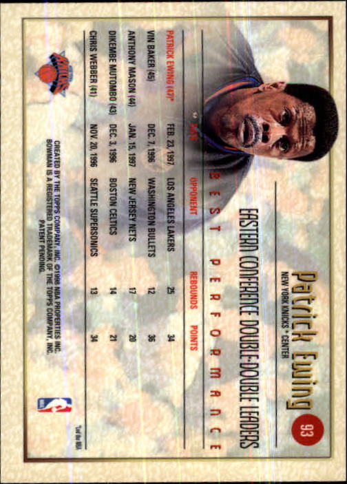 thumbnail 71  - 1997-98 Bowman&#039;s Best Basketball Card Pick