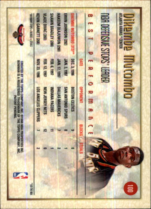 thumbnail 83  - 1997-98 Bowman&#039;s Best Basketball Card Pick