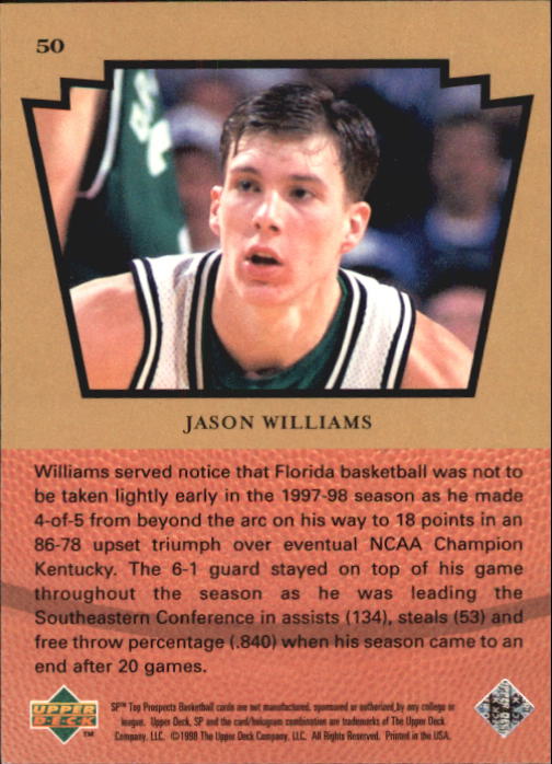 1998 SP Top Prospects (Upper Deck) Basketball - Picture 9 of 47