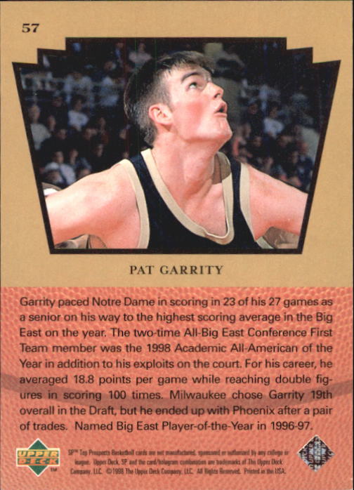 1998 SP Top Prospects (Upper Deck) Basketball - Picture 11 of 47