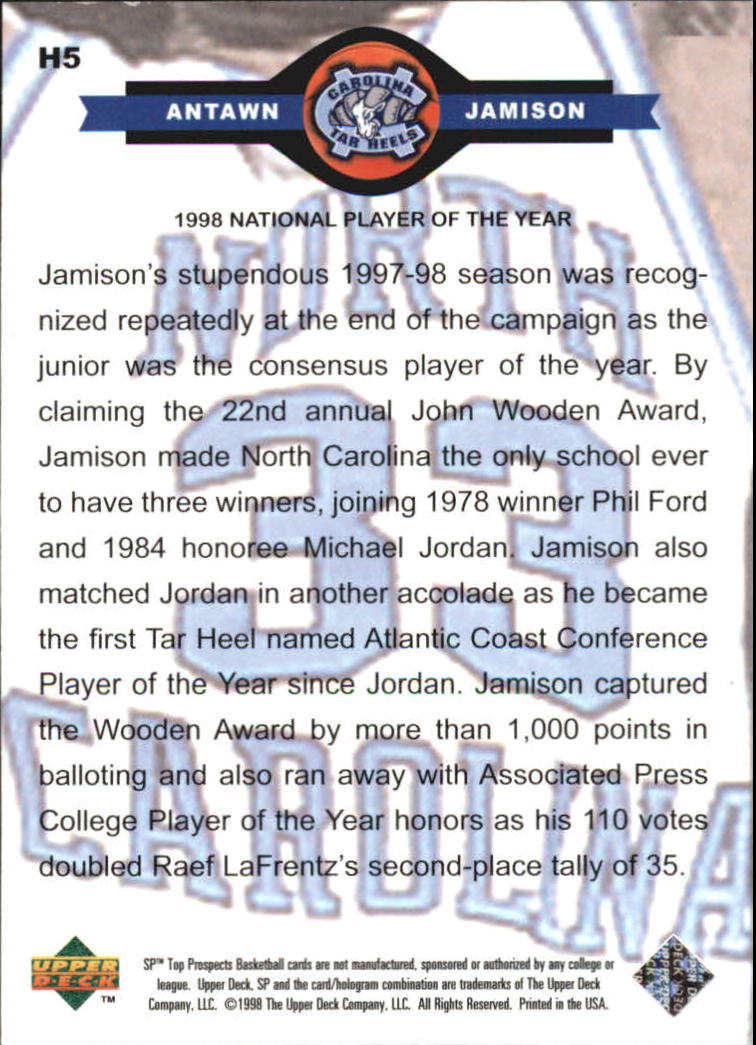 1998 SP Top Prospects (Upper Deck) Basketball - Picture 15 of 47