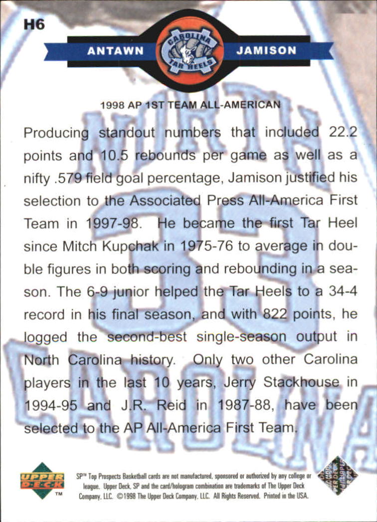 1998 SP Top Prospects (Upper Deck) Basketball - Picture 17 of 47