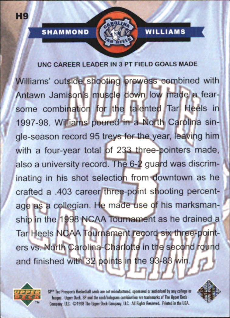 1998 SP Top Prospects (Upper Deck) Basketball - Picture 19 of 47