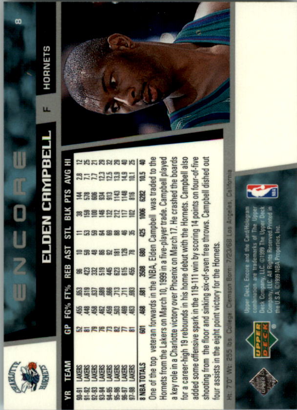 1998/1999 Encore (Upper Deck) Basketball - Picture 17 of 297