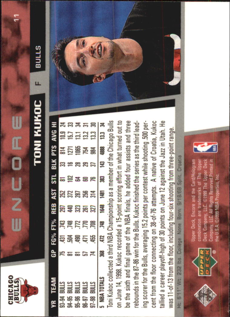 1998/1999 Encore (Upper Deck) Basketball - Picture 23 of 297