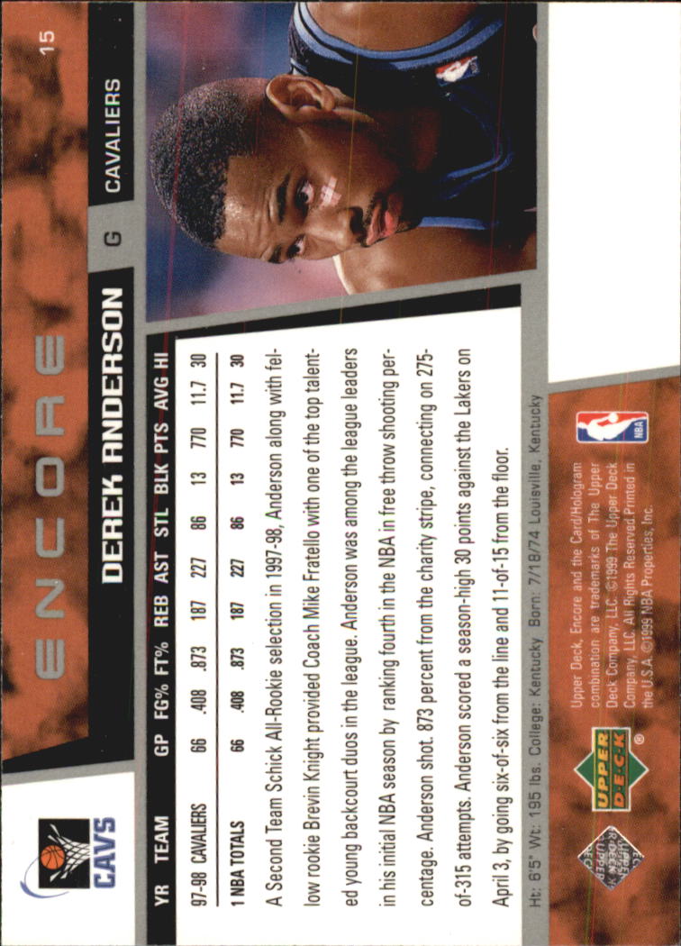 1998/1999 Encore (Upper Deck) Basketball - Picture 31 of 297