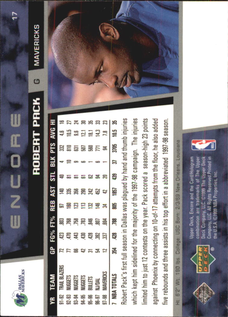 1998/1999 Encore (Upper Deck) Basketball - Picture 35 of 297
