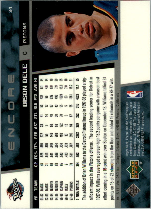 1998/1999 Encore (Upper Deck) Basketball - Picture 49 of 297