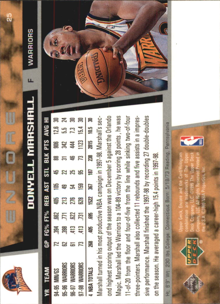 1998/1999 Encore (Upper Deck) Basketball - Picture 51 of 297