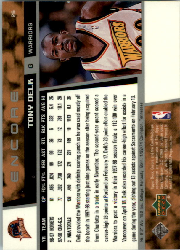1998/1999 Encore (Upper Deck) Basketball - Picture 53 of 297