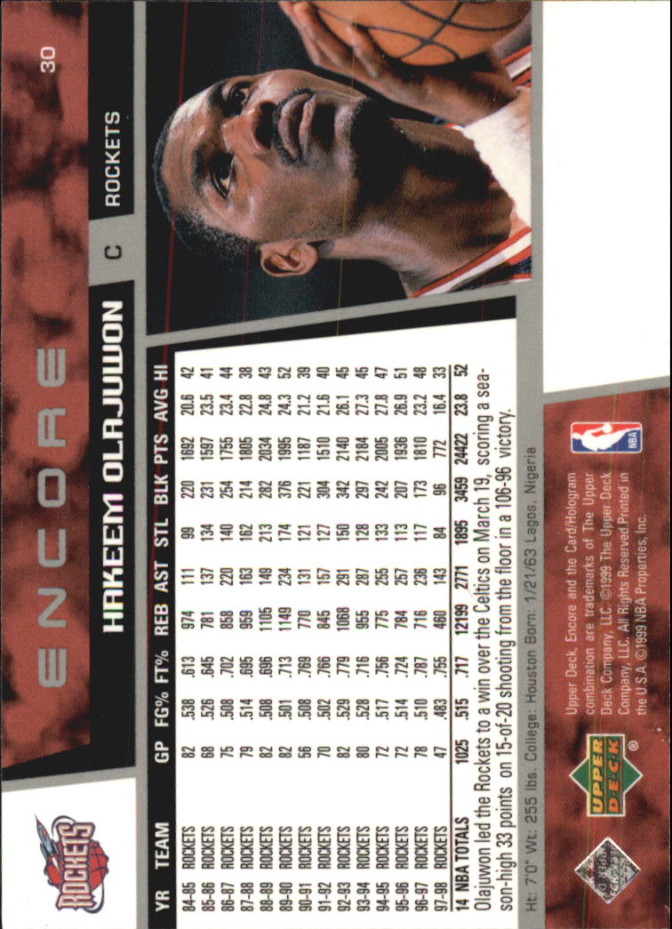 1998/1999 Encore (Upper Deck) Basketball - Picture 61 of 297