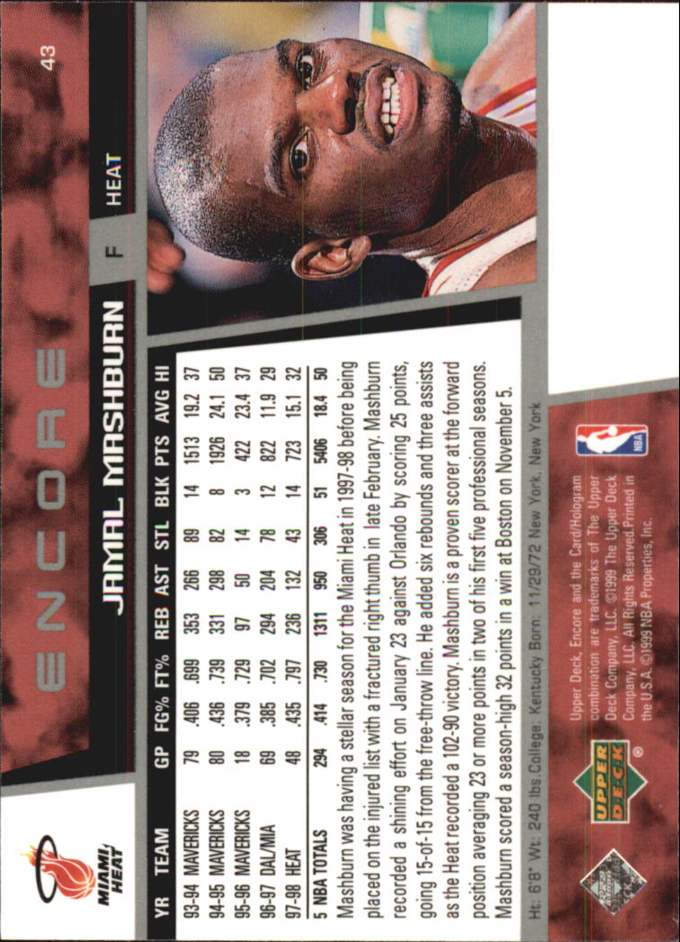 1998/1999 Encore (Upper Deck) Basketball - Picture 87 of 297