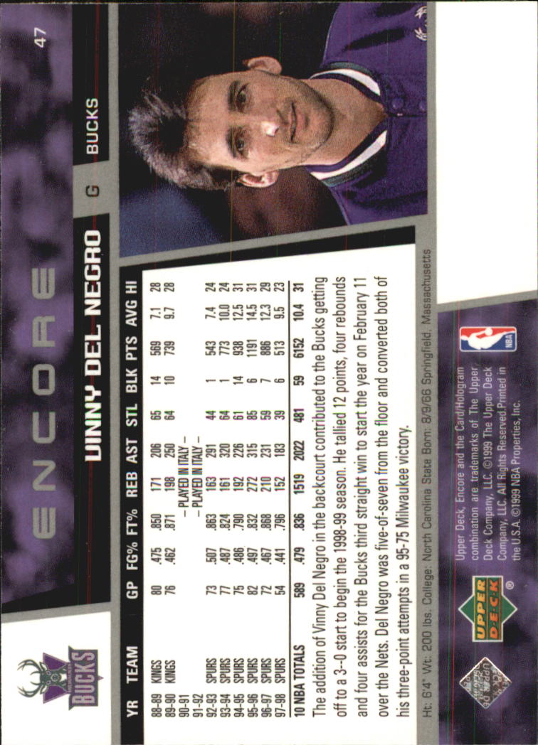 1998/1999 Encore (Upper Deck) Basketball - Picture 95 of 297