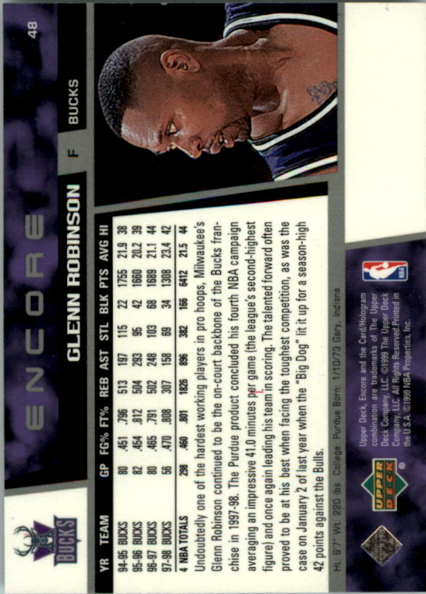1998/1999 Encore (Upper Deck) Basketball - Picture 97 of 297
