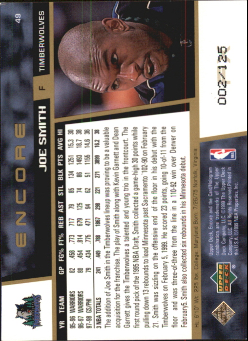 1998/1999 Encore (Upper Deck) Basketball - Picture 99 of 297