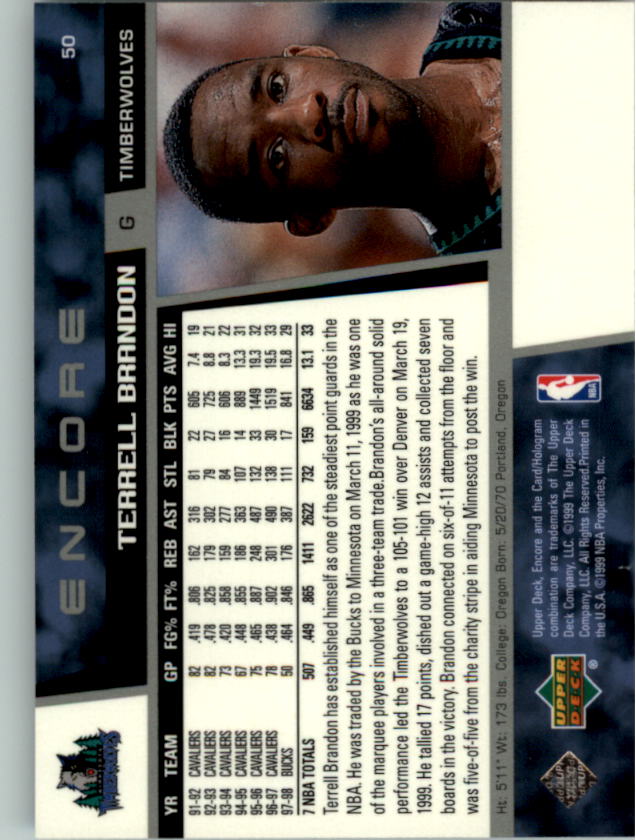 1998/1999 Encore (Upper Deck) Basketball - Picture 101 of 297