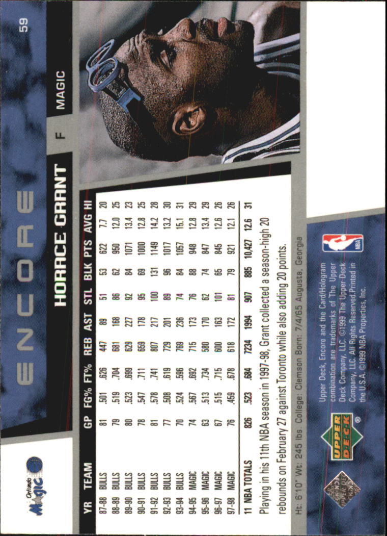 1998/1999 Encore (Upper Deck) Basketball - Picture 119 of 297