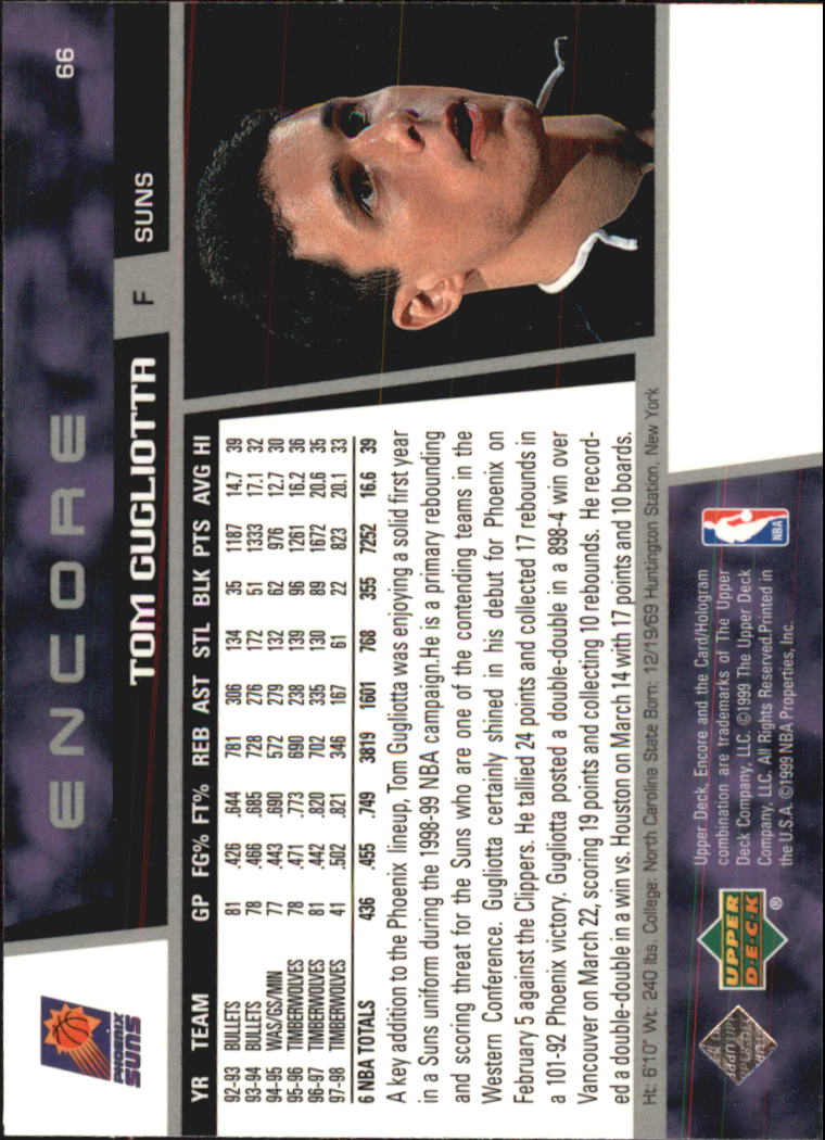 1998/1999 Encore (Upper Deck) Basketball - Picture 133 of 297