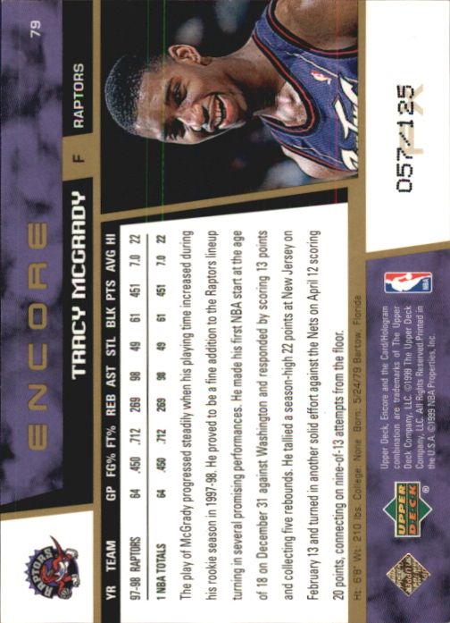 1998/1999 Encore (Upper Deck) Basketball - Picture 159 of 297