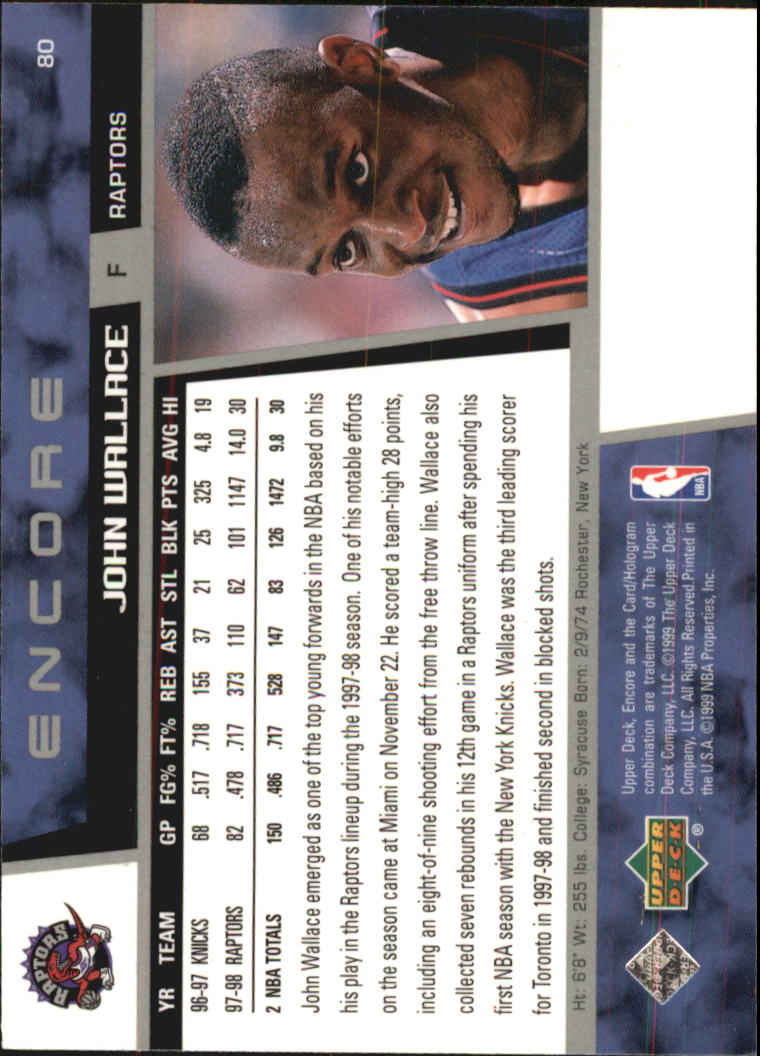 1998/1999 Encore (Upper Deck) Basketball - Picture 161 of 297