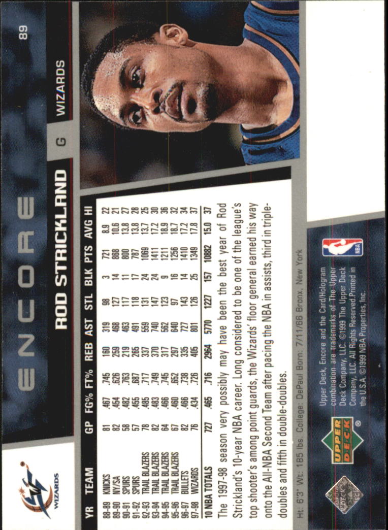 1998/1999 Encore (Upper Deck) Basketball - Picture 179 of 297