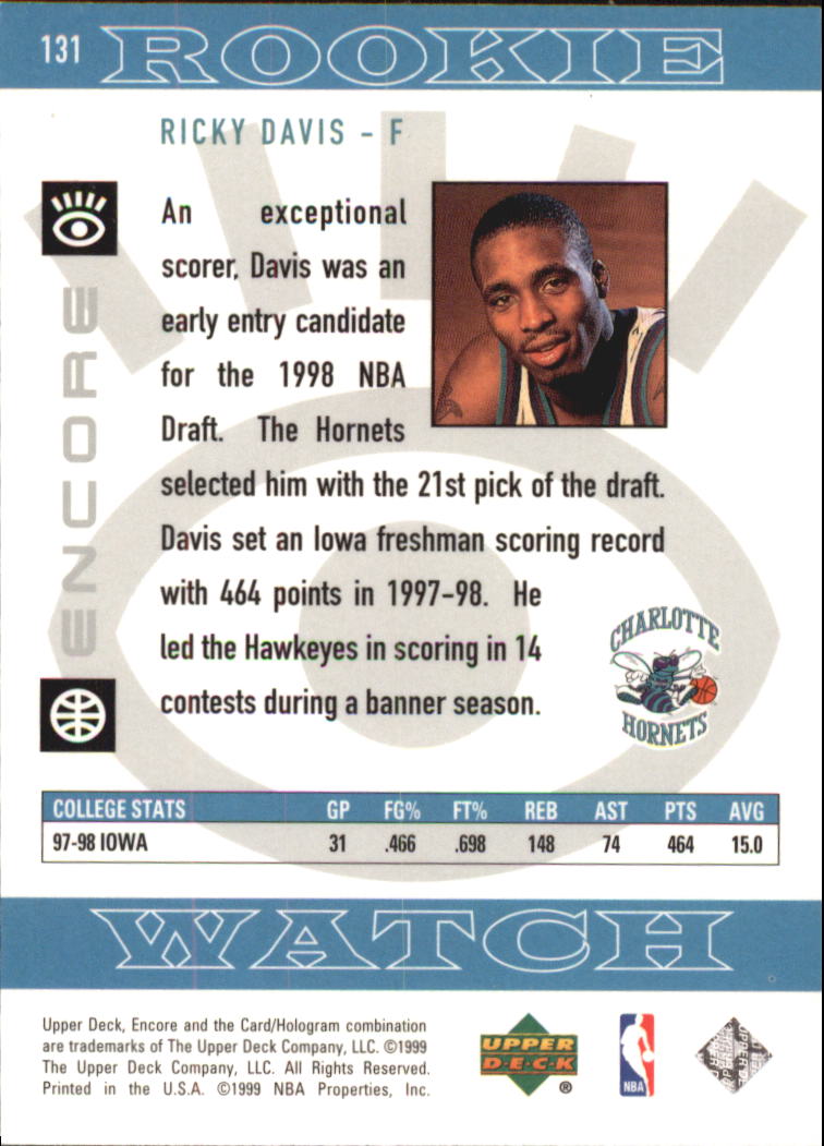 1998/1999 Encore (Upper Deck) Basketball - Picture 221 of 297