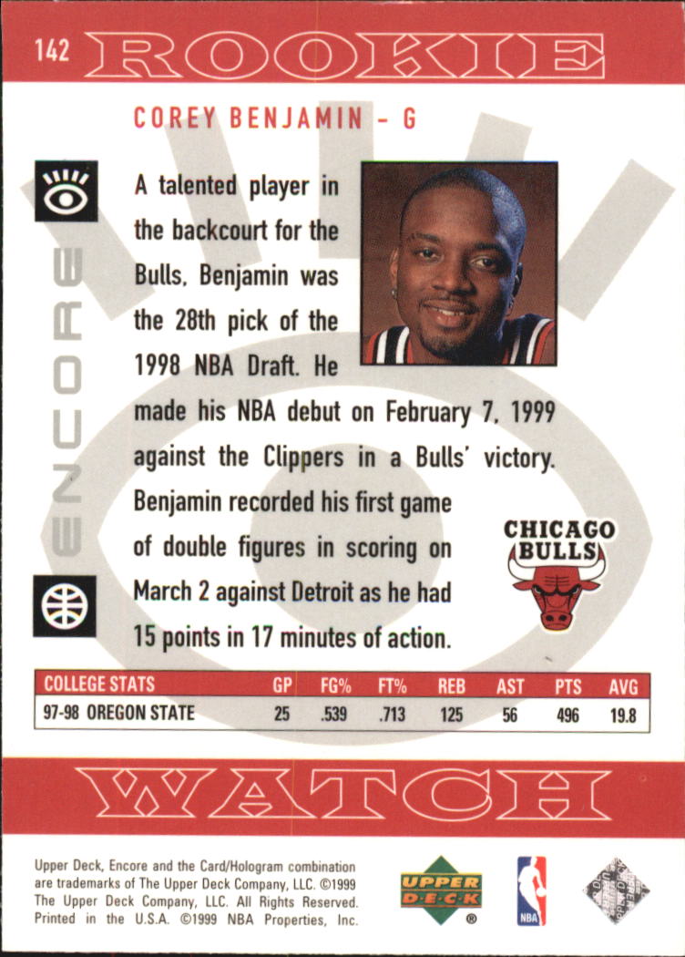 1998/1999 Encore (Upper Deck) Basketball - Picture 237 of 297