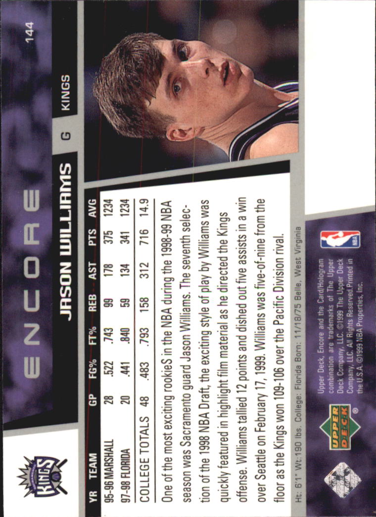 1998/1999 Encore (Upper Deck) Basketball - Picture 241 of 297