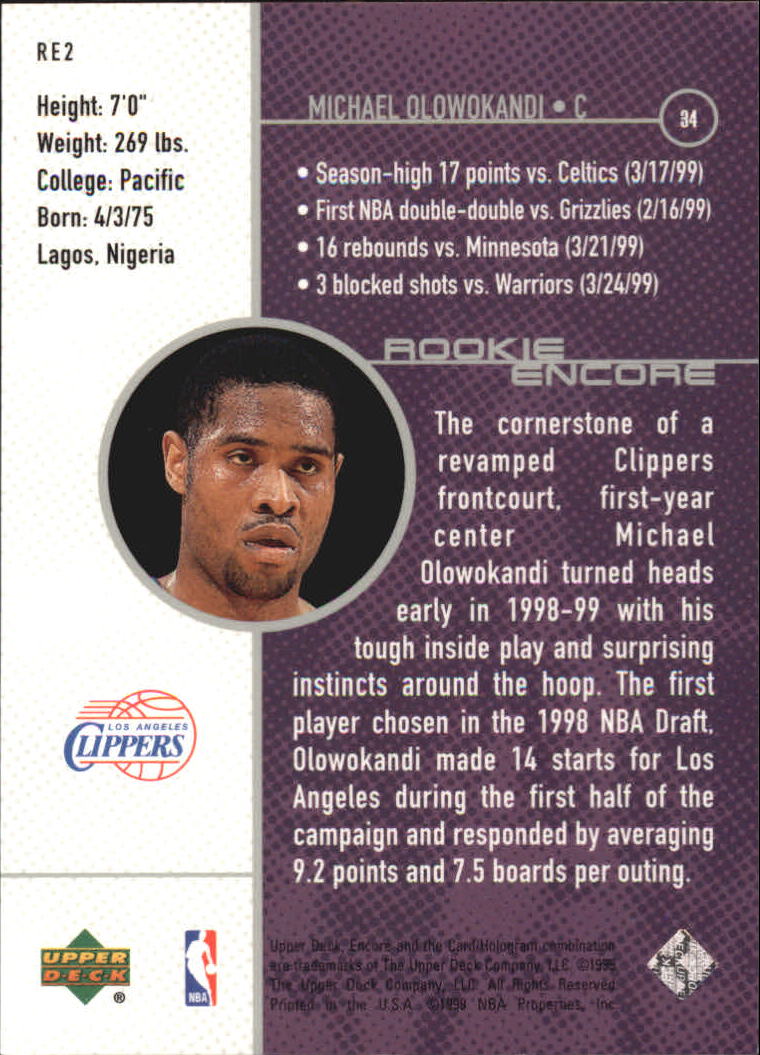 1998/1999 Encore (Upper Deck) Basketball - Picture 285 of 297