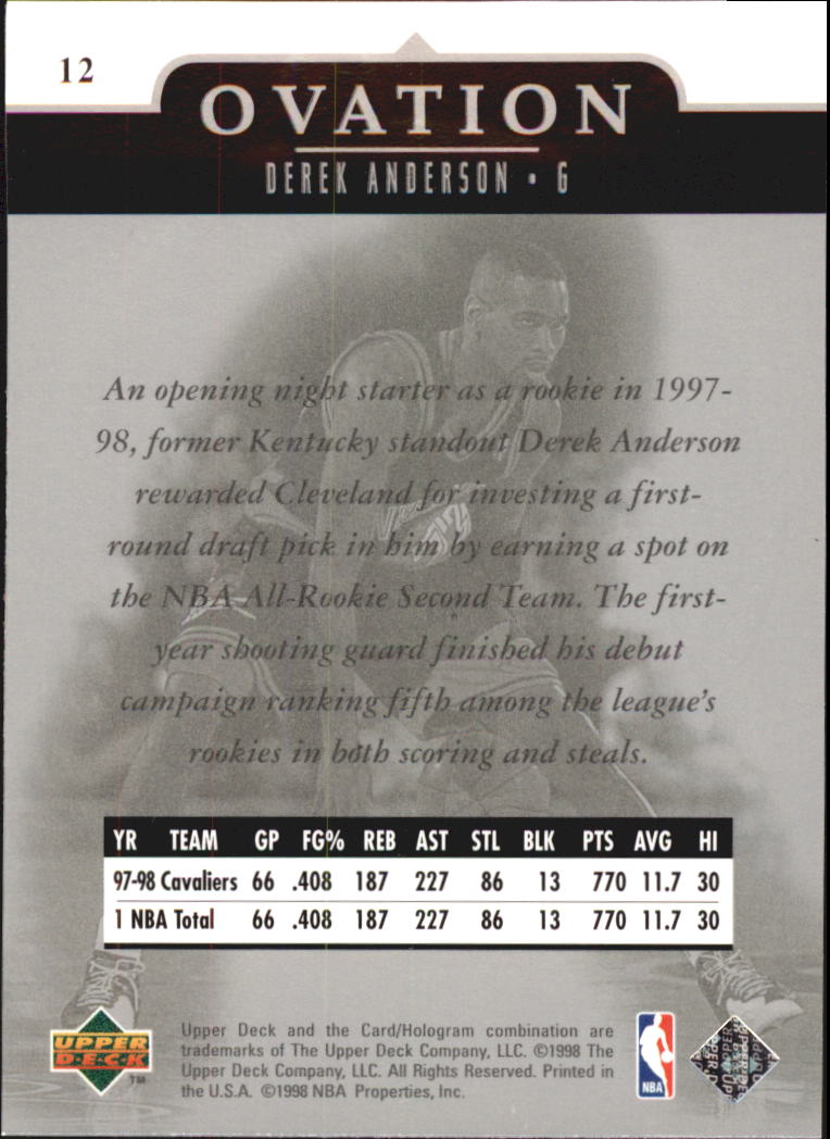 1998/1999 Ovation (Upper Deck) Basketball - Picture 7 of 67