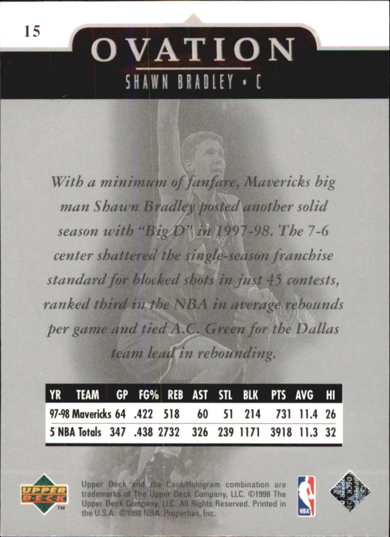 1998/1999 Ovation (Upper Deck) Basketball - Picture 9 of 67