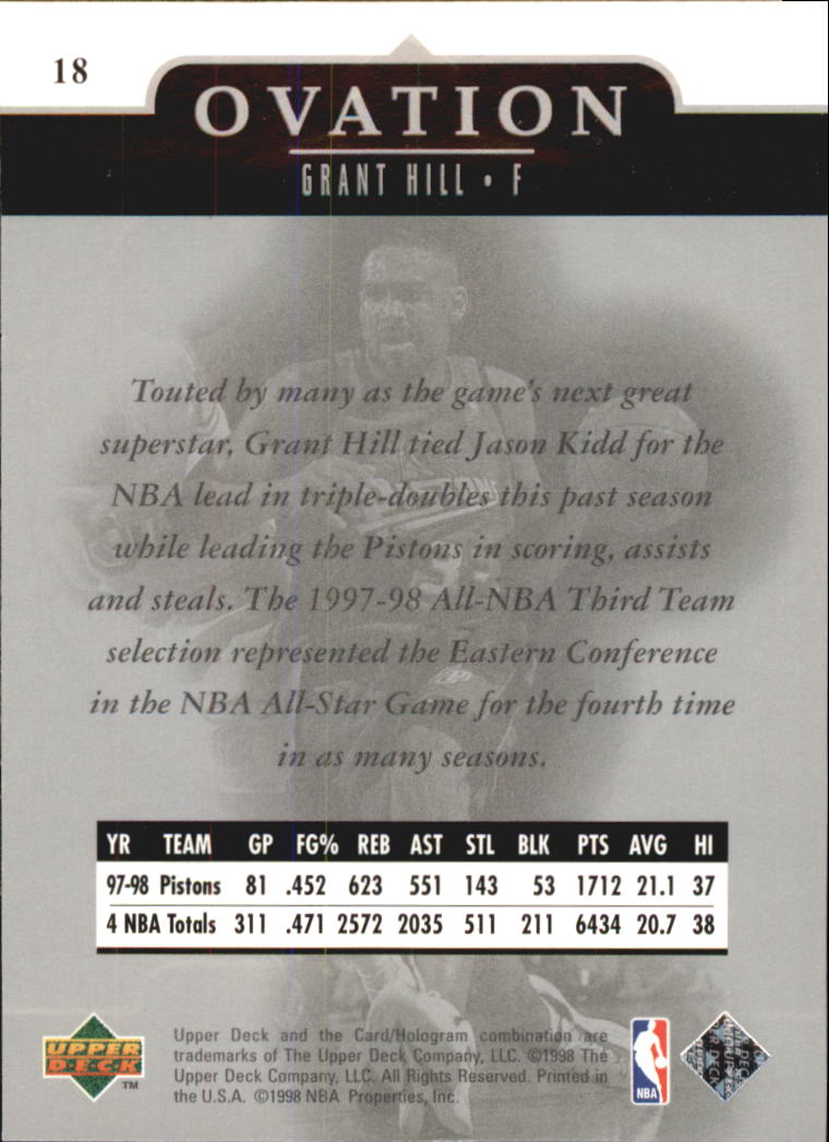1998/1999 Ovation (Upper Deck) Basketball - Picture 13 of 67