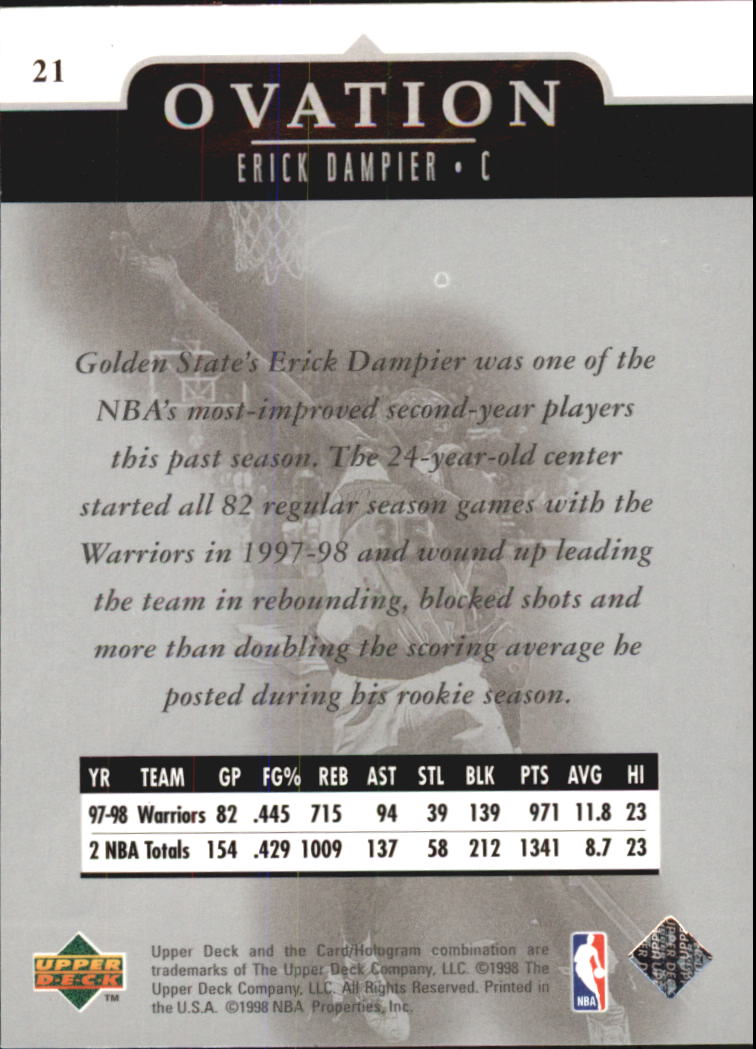 1998/1999 Ovation (Upper Deck) Basketball - Picture 17 of 67