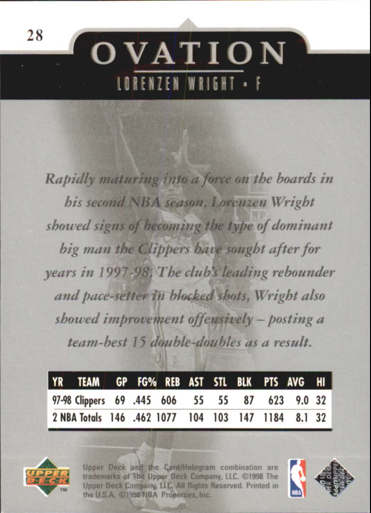 1998/1999 Ovation (Upper Deck) Basketball - Picture 21 of 67