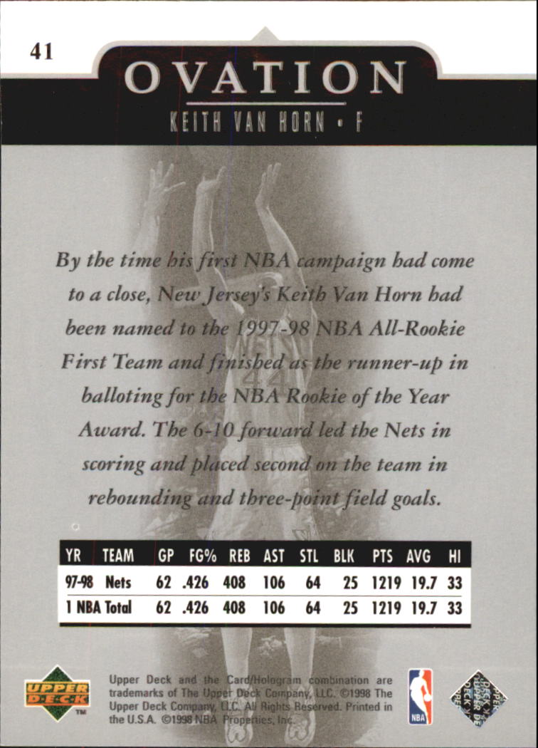 1998/1999 Ovation (Upper Deck) Basketball - Picture 29 of 67