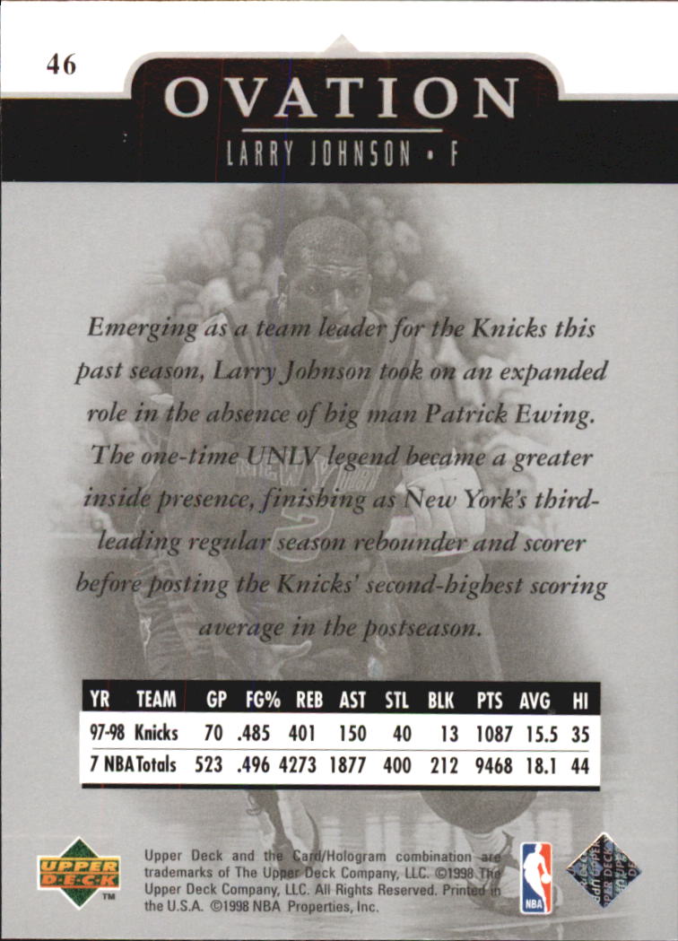 1998/1999 Ovation (Upper Deck) Basketball - Picture 35 of 67