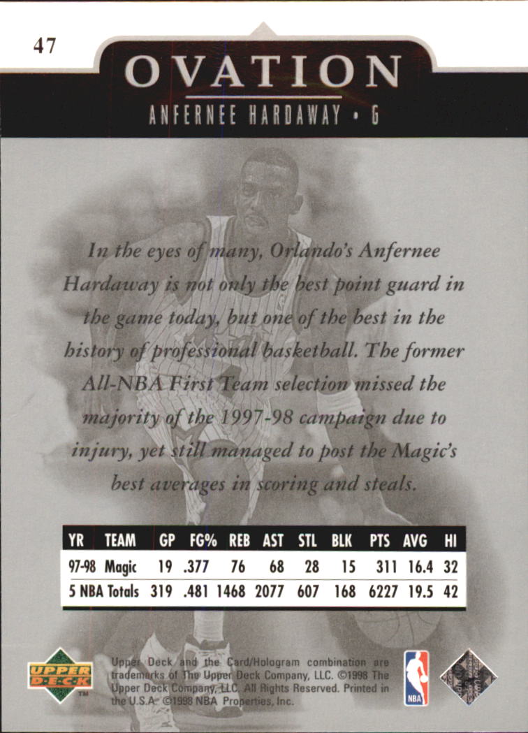 1998/1999 Ovation (Upper Deck) Basketball - Picture 37 of 67