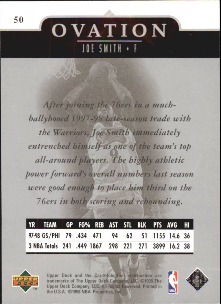 1998/1999 Ovation (Upper Deck) Basketball - Picture 41 of 67