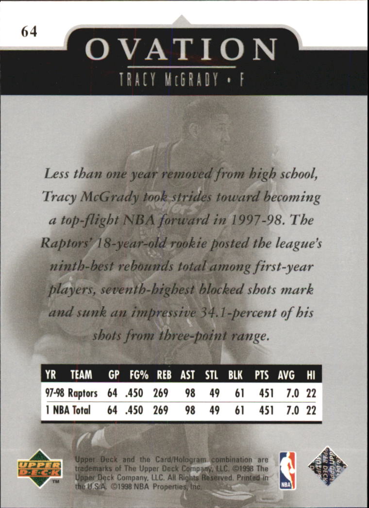 1998/1999 Ovation (Upper Deck) Basketball - Picture 55 of 67