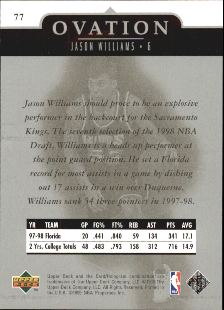 1998/1999 Ovation (Upper Deck) Basketball - Picture 65 of 67