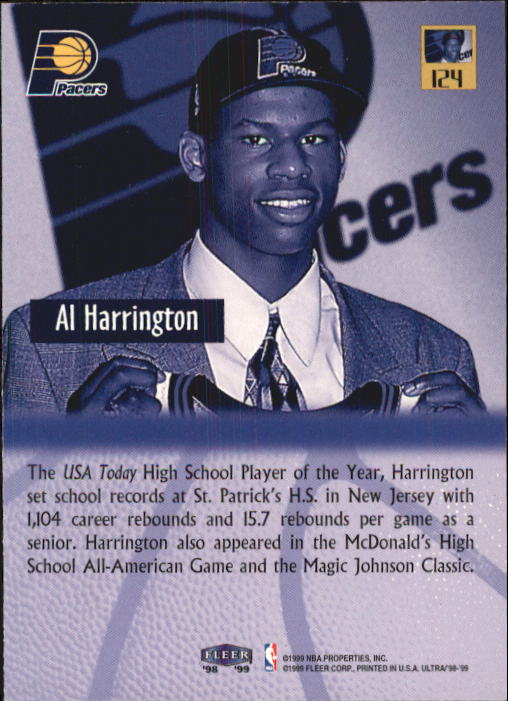 1998/1999 Ultra (Fleer) Basketball Part 1 Main Set Cards - Picture 217 of 219