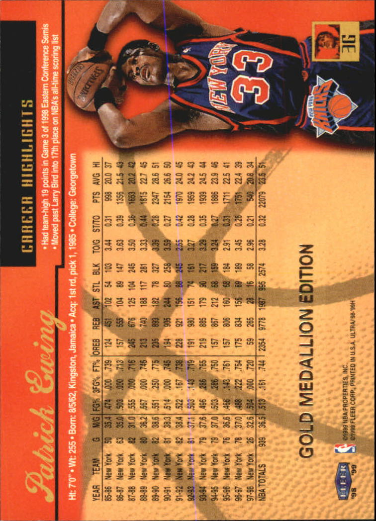 1998/1999 Ultra (Fleer) Basketball Part 2 Parallel and Insert Cards - Picture 7 of 185