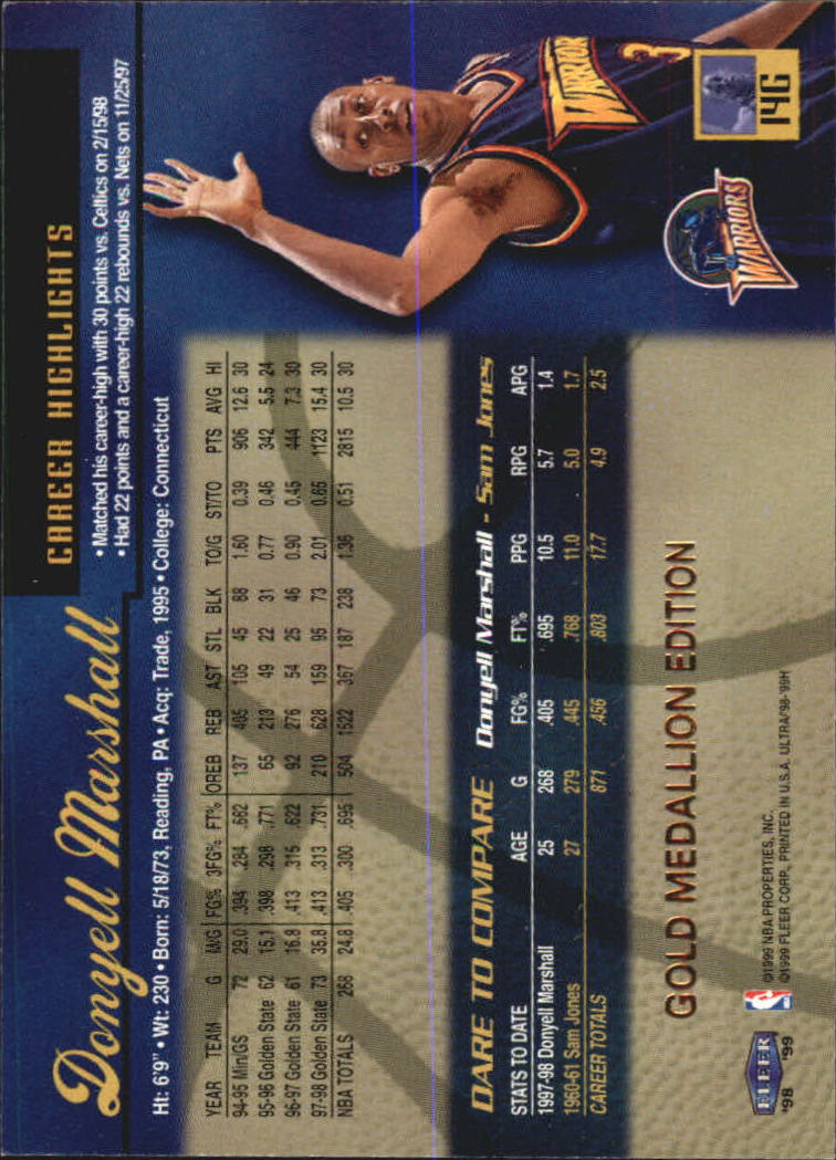 1998/1999 Ultra (Fleer) Basketball Part 2 Parallel and Insert Cards - Picture 23 of 185