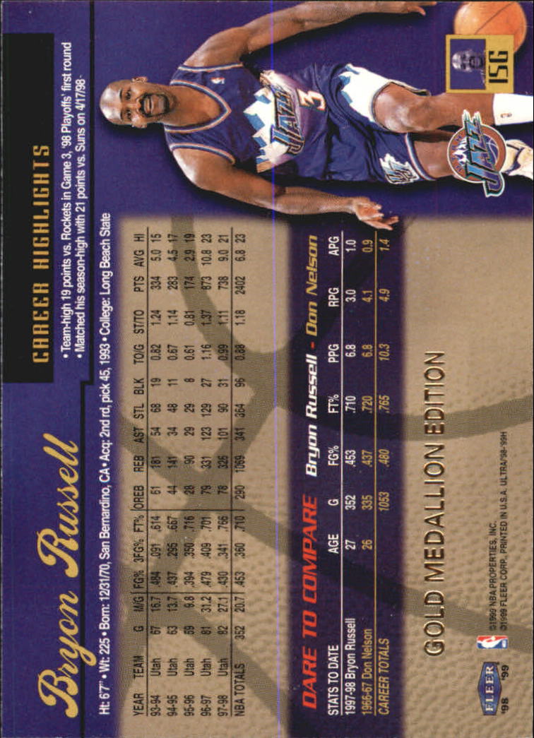 1998/1999 Ultra (Fleer) Basketball Part 2 Parallel and Insert Cards - Picture 25 of 185