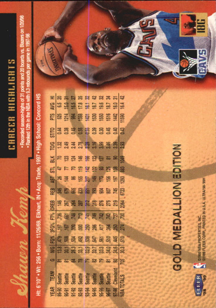 1998/1999 Ultra (Fleer) Basketball Part 2 Parallel and Insert Cards - Picture 31 of 185