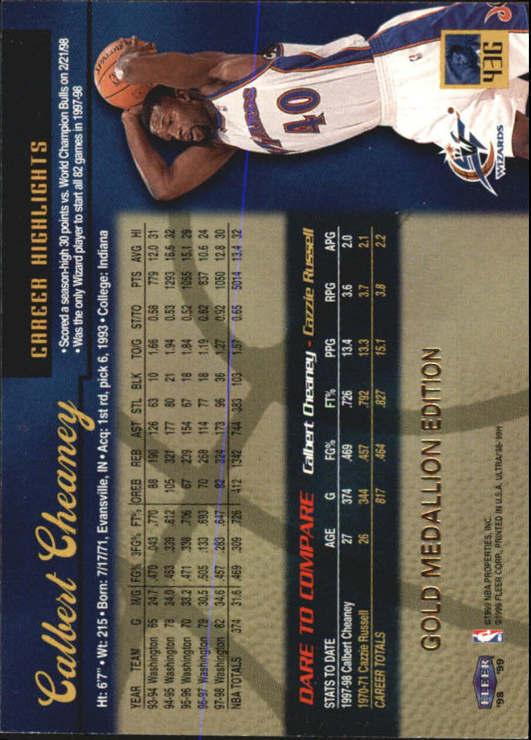 1998/1999 Ultra (Fleer) Basketball Part 2 Parallel and Insert Cards - Picture 67 of 185