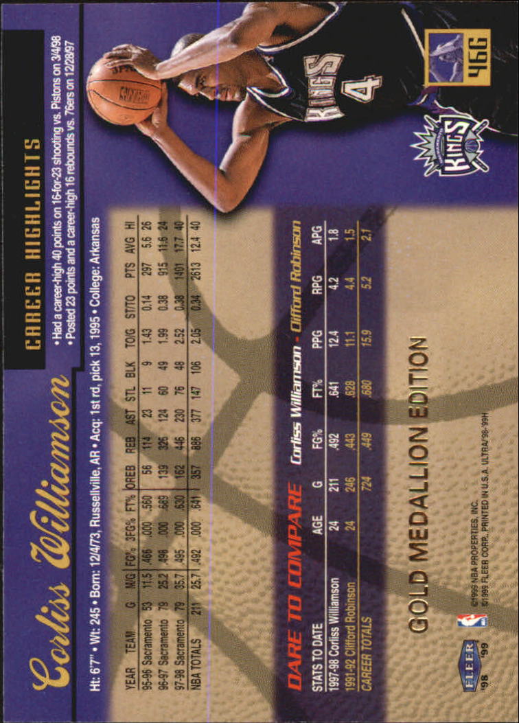 1998/1999 Ultra (Fleer) Basketball Part 2 Parallel and Insert Cards - Picture 73 of 185