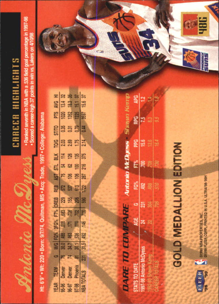 1998/1999 Ultra (Fleer) Basketball Part 2 Parallel and Insert Cards - Picture 77 of 185