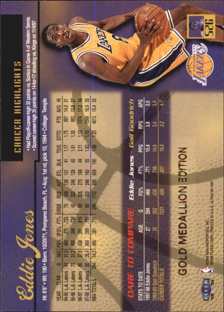 1998/1999 Ultra (Fleer) Basketball Part 2 Parallel and Insert Cards - Picture 85 of 185