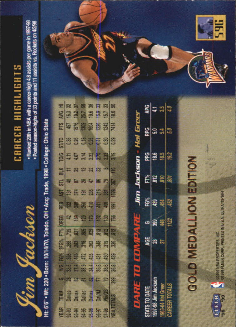 1998/1999 Ultra (Fleer) Basketball Part 2 Parallel and Insert Cards - Picture 97 of 185